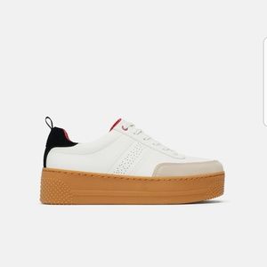 Zara Leather Platform Sneakers - Final Sale